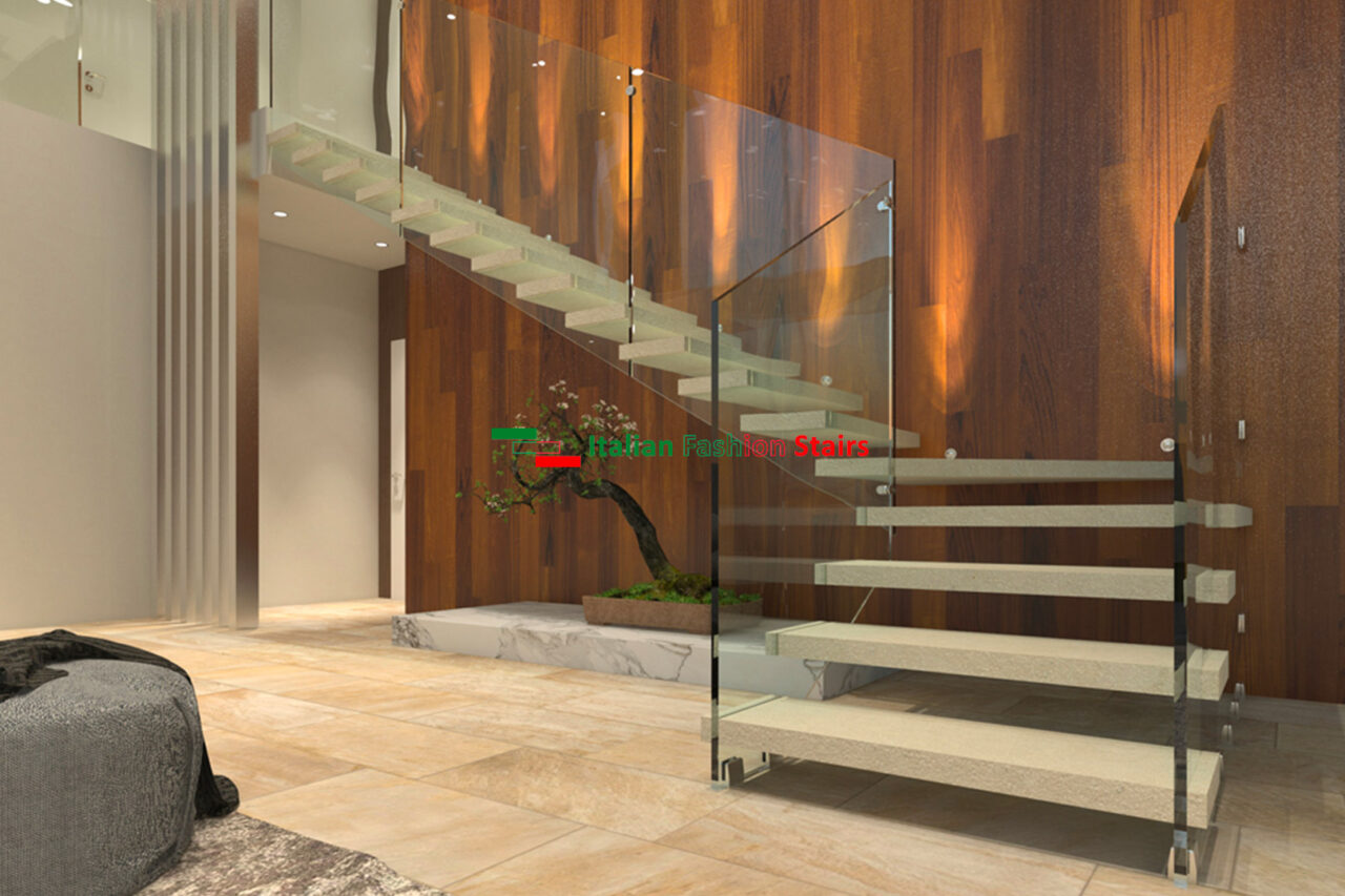 Scale a sbalzo per interni