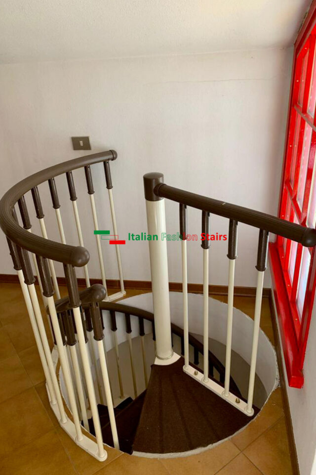 Scala a chiocciola - Prima Balaustra al piano di arrivo